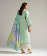 Seafoam Green Lawn Straight Suit - View 5