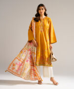 Mustard Lawn Straight Suit - View 5