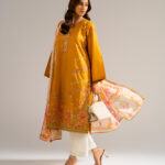 Mustard Lawn Straight Suit - View 1