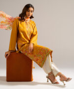 Mustard Lawn Straight Suit - View 2