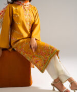 Mustard Lawn Straight Suit - View 4
