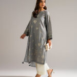 Grey Lawn Straight Suit - View 1