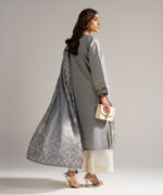 Grey Lawn Straight Suit - View 4