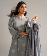 Grey Lawn Straight Suit - View 3