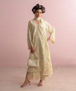 Light Green Dobby A-Line Suit - View 2