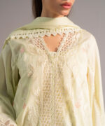 Light Green Dobby A-Line Suit - View 4