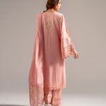 Pink Dobby A-Line Suit - View 1