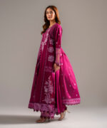 Purple Dobby A-Line Suit - View 2