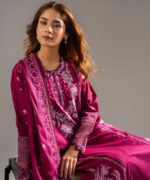 Purple Dobby A-Line Suit - View 4