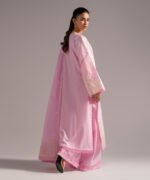 Pink Dobby A-Line Suit - View 3