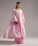 Pink Dobby A-Line Suit - View 4