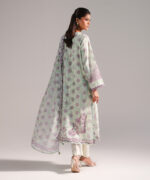 Green Dobby Straight Suit - View 5