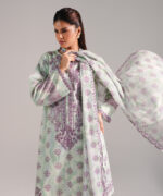 Green Dobby Straight Suit - View 3