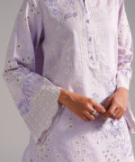 Lilac Dobby Straight Suit - View 1