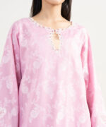 Pink Extra Weft Jacquard Straight Suit - View 4