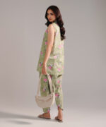 Green Cambric Straight Suit - View 4