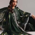 3 Piece Dark Green Dobby Straight Suit - View 1
