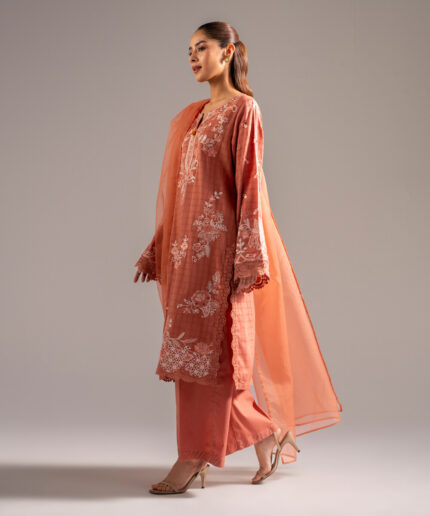 Coral Dobby A-Line Suit - View 2