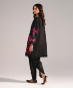 Black Lawn Straight Shirt Suit - View 1