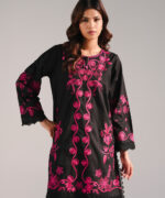 Black Lawn Straight Shirt Suit - View 3