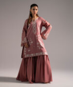 Mauve Cambric A-Line Suit - View 3