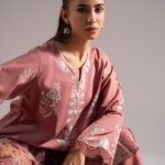 Mauve Cambric A-Line Suit - View 1