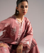 Mauve Cambric A-Line Suit - View 1