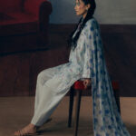 Blue Dobby Straight Suit - View 1