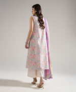 Pink Dobby Straight Suit - View 4
