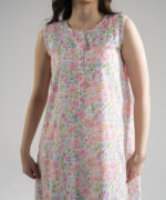 Pink Dobby Straight Suit - View 2