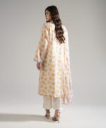 Cream White Dobby Straight Suit - View 4