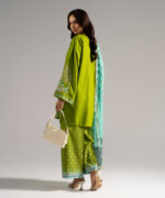 Green Dobby Drop Shoulder Suit - View 2