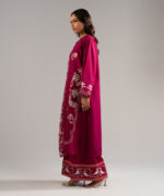 Pink Dobby Straight Suit - View 3