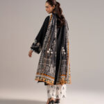 Black Dobby A-Line Suit - View 1