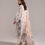 Lilac Slub Lawn Straight Suit - View 1