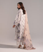 Lilac Slub Lawn Straight Suit - View 1