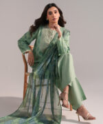 Green Cambric Straight Suit - View 6