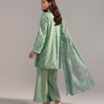 Green Cambric Straight Suit - View 1