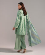 Green Cambric Straight Suit - View 1