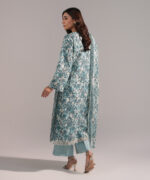 Blue Cambric Straight Suit - View 4