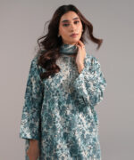 Blue Cambric Straight Suit - View 5