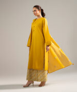 Piece Dyed Yellow Cross Hatch Straight Suit - View 3