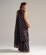 Purple Dobby Straight Suit - View 5