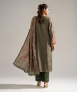 Green Dobby A-Line Suit - View 5