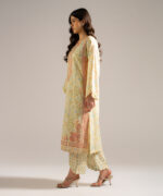 Pale Yellow Lawn Straight Shirt Suit - View 3