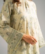 Off White Self Jacquard Straight Shirt Suit - View 1