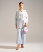 Blue Lawn Straight Shirt Suit - View 1