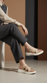Beige Formal Slipper PU0384 - View 1