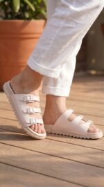 Cream Formal Slipper For Women PU0385 - View 1