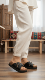 Black Formal Slipper For Women PU0391 - View 1